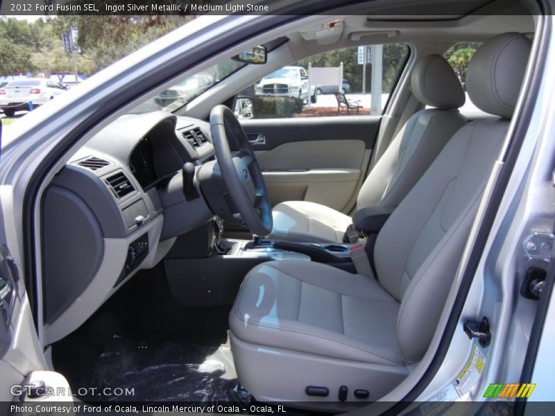 Ingot Silver Metallic / Medium Light Stone 2012 Ford Fusion SEL