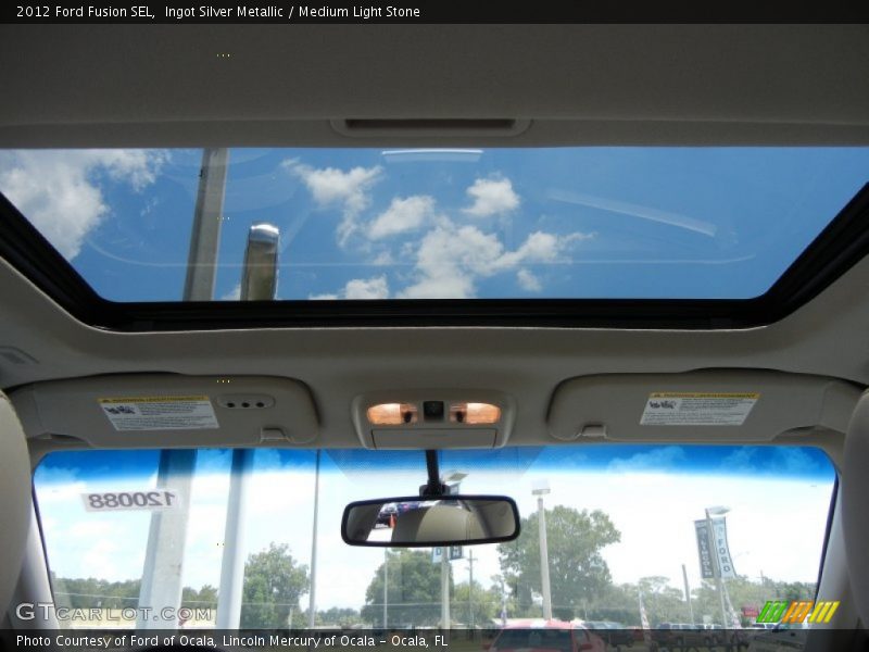 Ingot Silver Metallic / Medium Light Stone 2012 Ford Fusion SEL