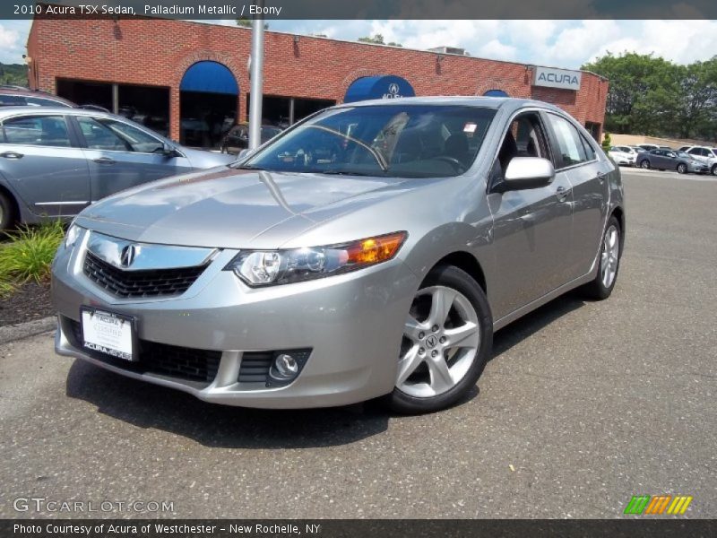 Palladium Metallic / Ebony 2010 Acura TSX Sedan