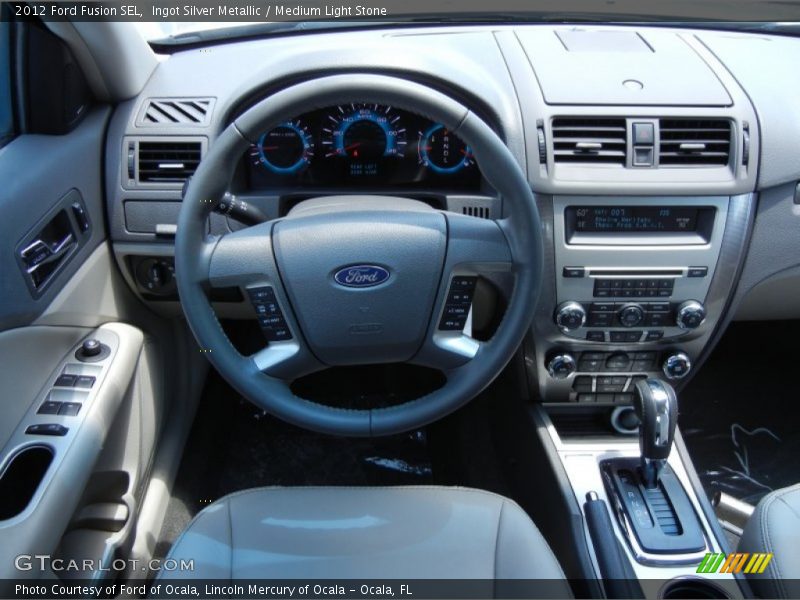 Ingot Silver Metallic / Medium Light Stone 2012 Ford Fusion SEL