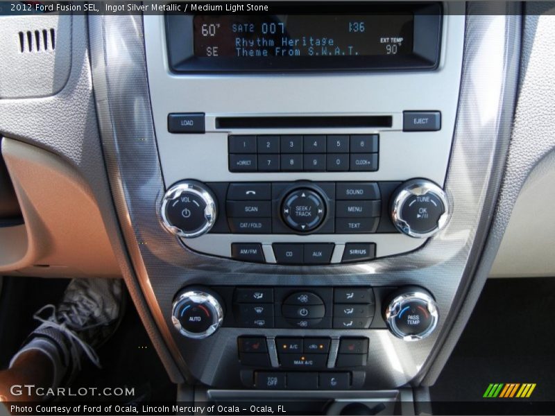 Ingot Silver Metallic / Medium Light Stone 2012 Ford Fusion SEL