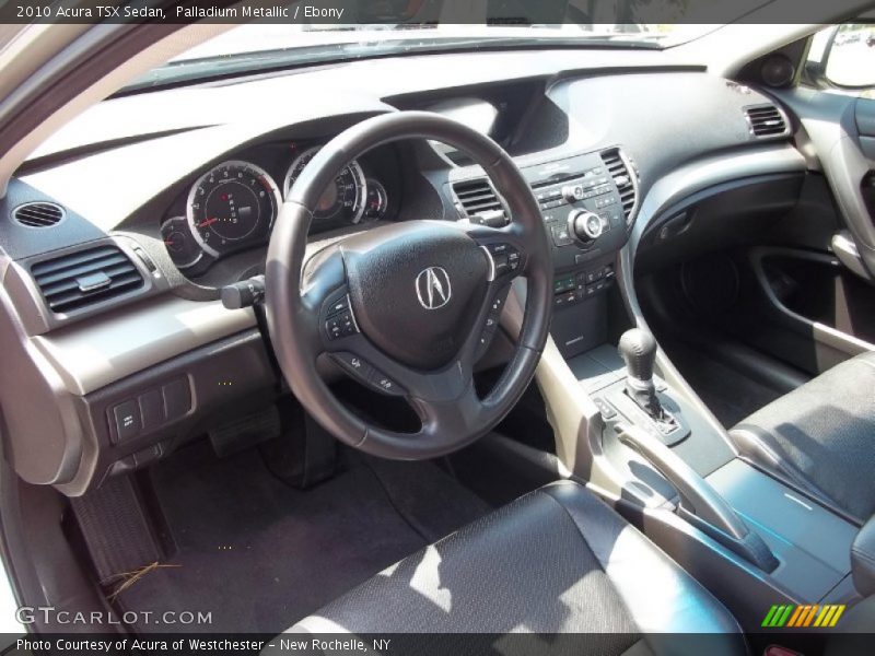 Palladium Metallic / Ebony 2010 Acura TSX Sedan