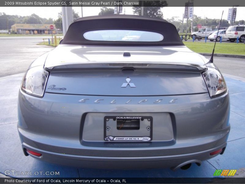 Satin Meisai Gray Pearl / Dark Charcoal 2009 Mitsubishi Eclipse Spyder GS