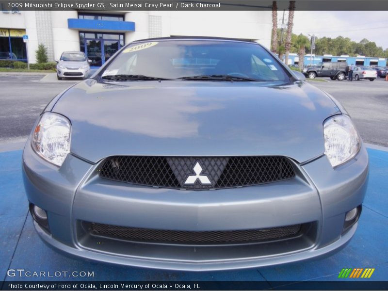 Satin Meisai Gray Pearl / Dark Charcoal 2009 Mitsubishi Eclipse Spyder GS