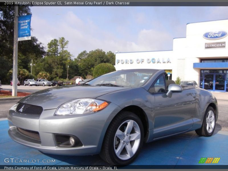 Satin Meisai Gray Pearl / Dark Charcoal 2009 Mitsubishi Eclipse Spyder GS