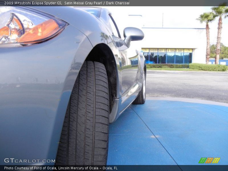 Satin Meisai Gray Pearl / Dark Charcoal 2009 Mitsubishi Eclipse Spyder GS
