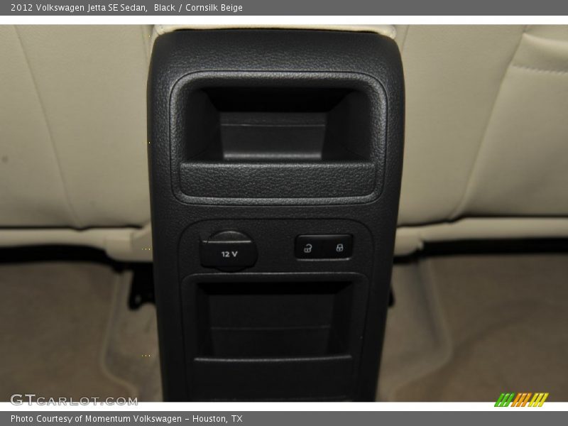 Black / Cornsilk Beige 2012 Volkswagen Jetta SE Sedan