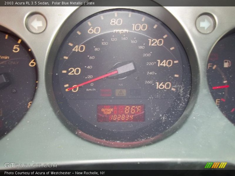 Polar Blue Metallic / Slate 2003 Acura RL 3.5 Sedan