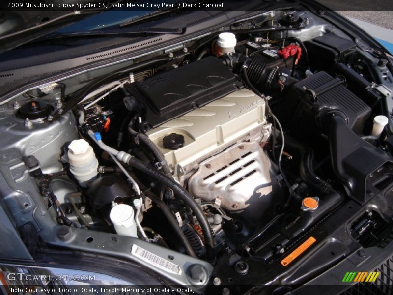 Satin Meisai Gray Pearl / Dark Charcoal 2009 Mitsubishi Eclipse Spyder GS
