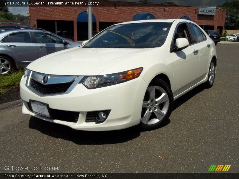 Premium White Pearl / Ebony 2010 Acura TSX Sedan