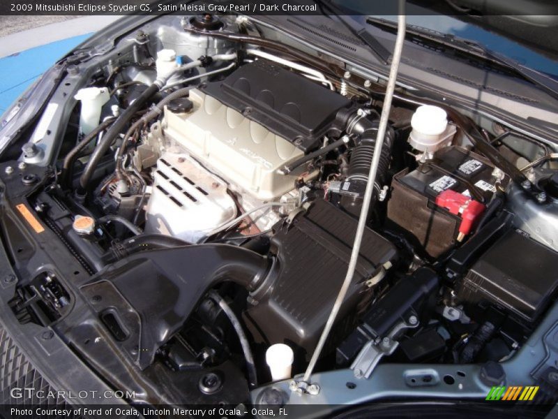 Satin Meisai Gray Pearl / Dark Charcoal 2009 Mitsubishi Eclipse Spyder GS
