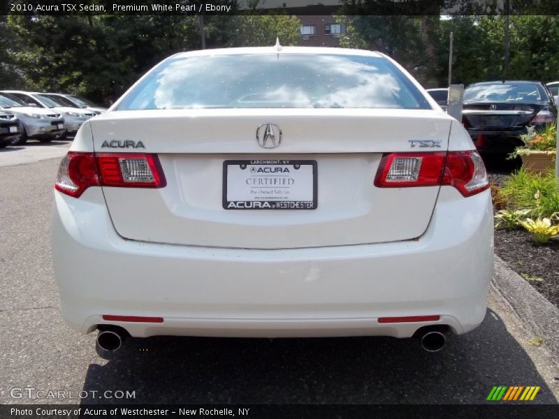 Premium White Pearl / Ebony 2010 Acura TSX Sedan