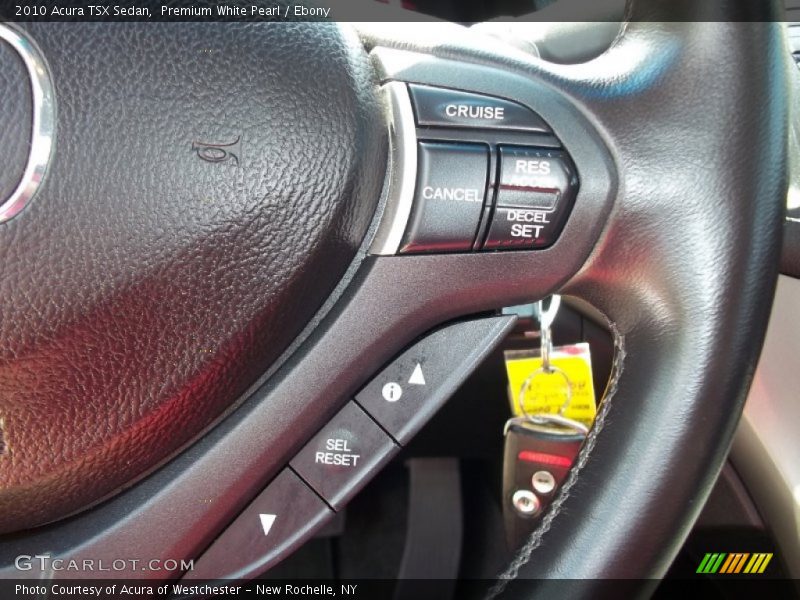 Premium White Pearl / Ebony 2010 Acura TSX Sedan