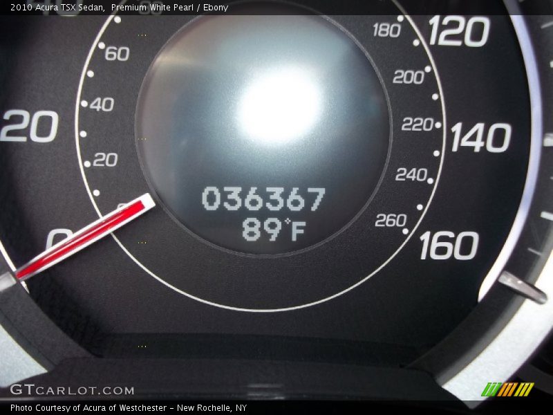 Premium White Pearl / Ebony 2010 Acura TSX Sedan