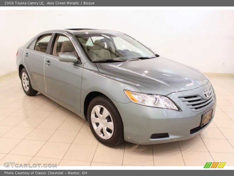 Aloe Green Metallic / Bisque 2009 Toyota Camry LE