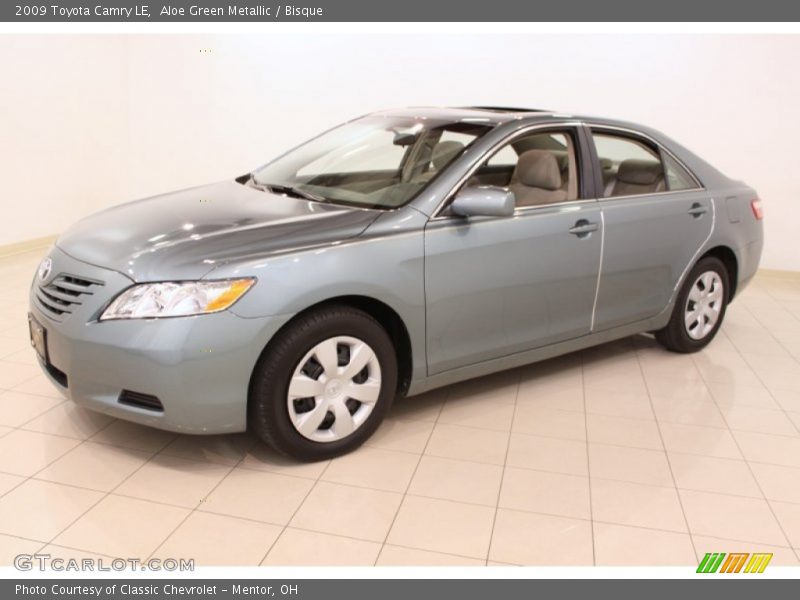 Aloe Green Metallic / Bisque 2009 Toyota Camry LE