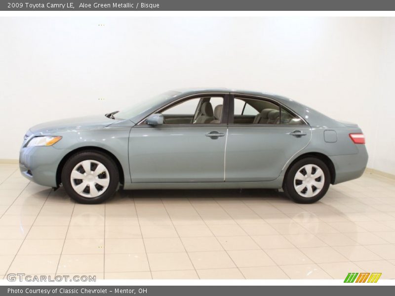 Aloe Green Metallic / Bisque 2009 Toyota Camry LE