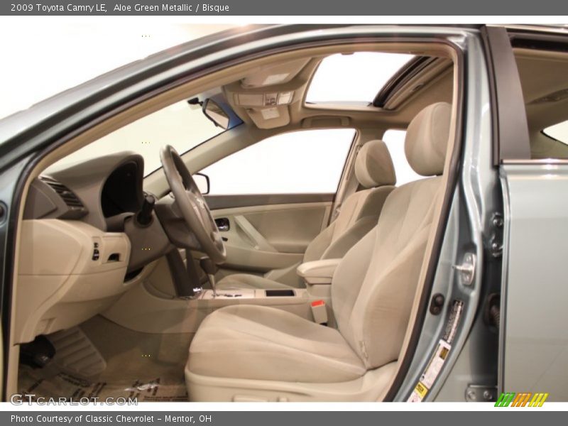 Aloe Green Metallic / Bisque 2009 Toyota Camry LE