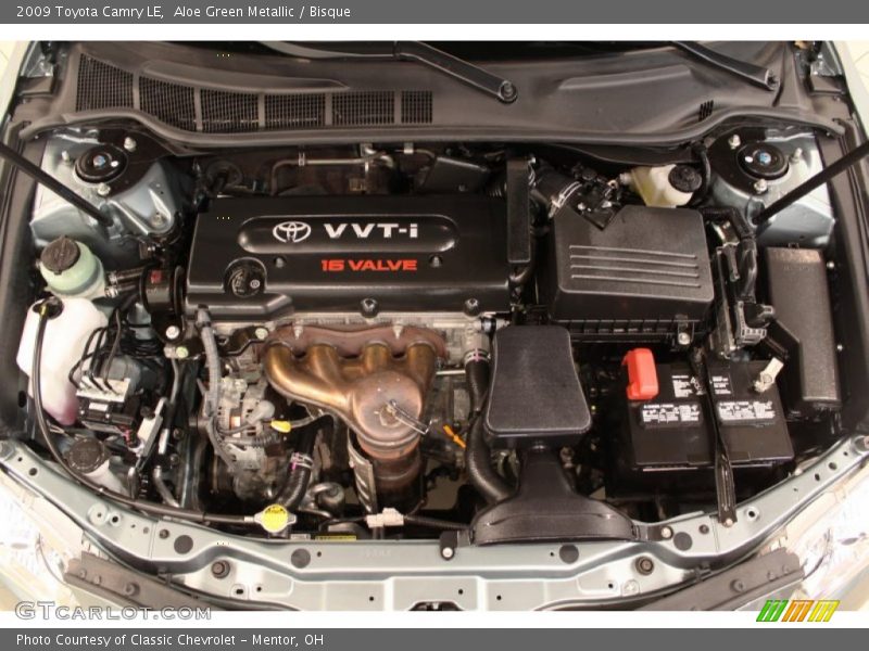 Aloe Green Metallic / Bisque 2009 Toyota Camry LE
