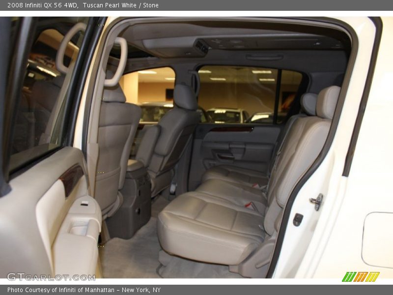 Tuscan Pearl White / Stone 2008 Infiniti QX 56 4WD
