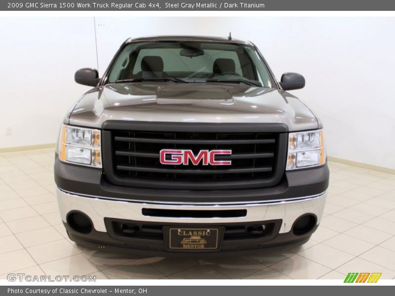 Steel Gray Metallic / Dark Titanium 2009 GMC Sierra 1500 Work Truck Regular Cab 4x4