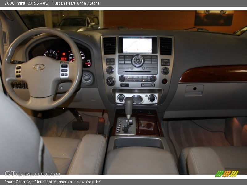 Tuscan Pearl White / Stone 2008 Infiniti QX 56 4WD