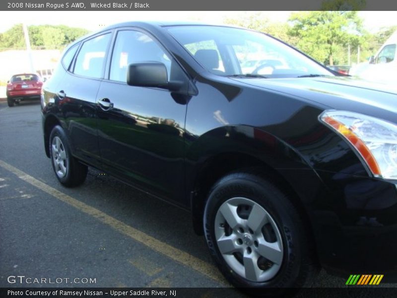 Wicked Black / Black 2008 Nissan Rogue S AWD
