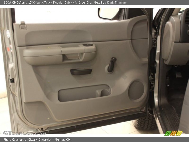 Steel Gray Metallic / Dark Titanium 2009 GMC Sierra 1500 Work Truck Regular Cab 4x4