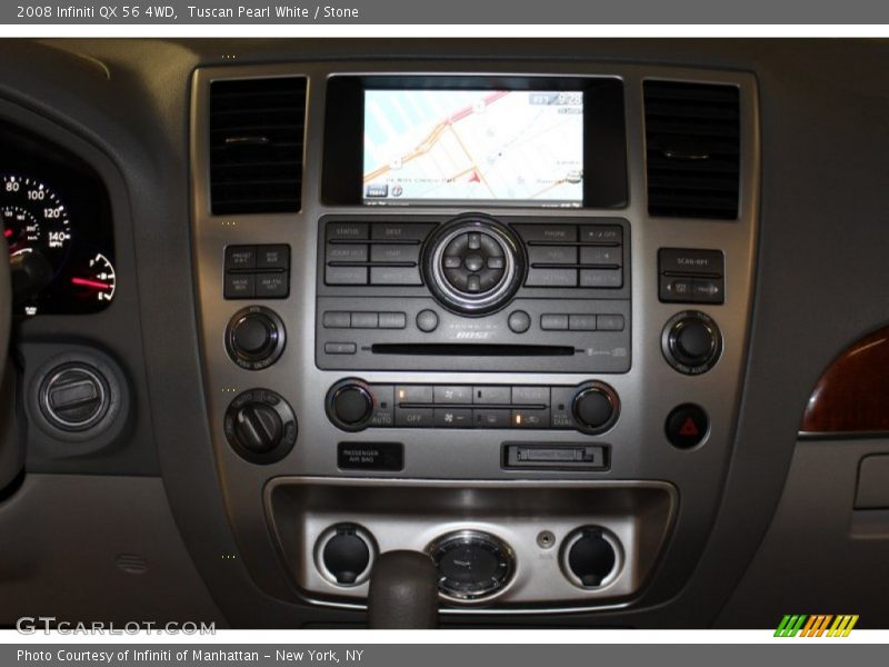 Tuscan Pearl White / Stone 2008 Infiniti QX 56 4WD