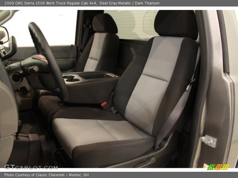 Steel Gray Metallic / Dark Titanium 2009 GMC Sierra 1500 Work Truck Regular Cab 4x4