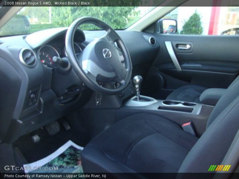 Wicked Black / Black 2008 Nissan Rogue S AWD
