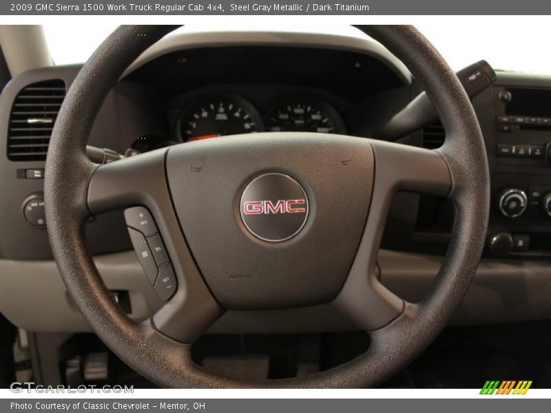 Steel Gray Metallic / Dark Titanium 2009 GMC Sierra 1500 Work Truck Regular Cab 4x4