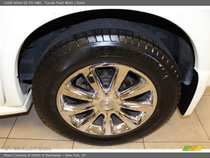 Tuscan Pearl White / Stone 2008 Infiniti QX 56 4WD
