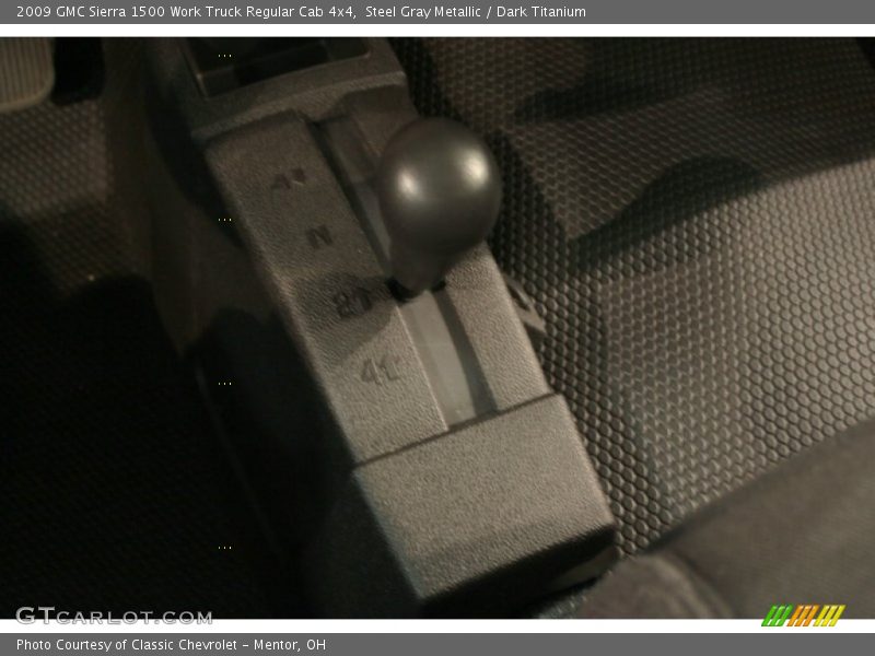 Steel Gray Metallic / Dark Titanium 2009 GMC Sierra 1500 Work Truck Regular Cab 4x4