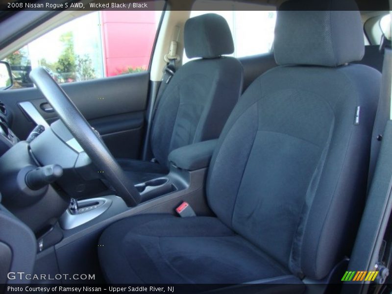 Wicked Black / Black 2008 Nissan Rogue S AWD
