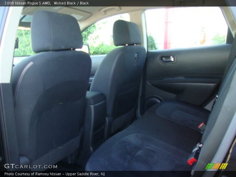 Wicked Black / Black 2008 Nissan Rogue S AWD