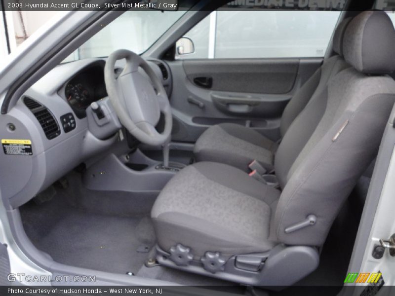  2003 Accent GL Coupe Gray Interior