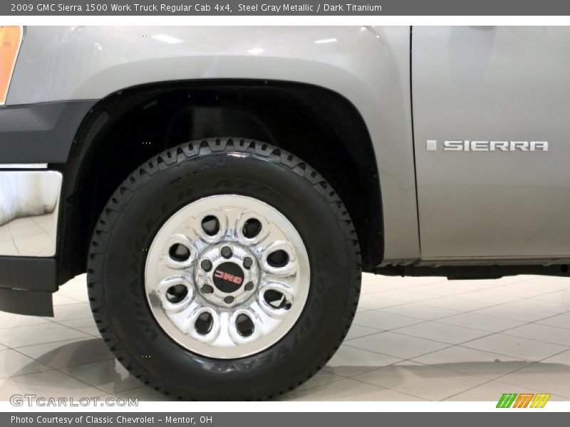 Steel Gray Metallic / Dark Titanium 2009 GMC Sierra 1500 Work Truck Regular Cab 4x4