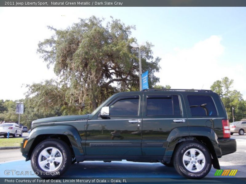 Natural Green Metallic / Dark Slate Gray 2011 Jeep Liberty Sport