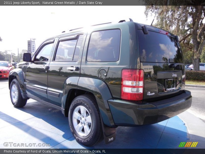 Natural Green Metallic / Dark Slate Gray 2011 Jeep Liberty Sport