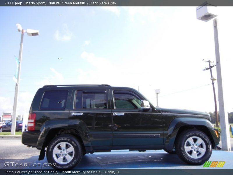 Natural Green Metallic / Dark Slate Gray 2011 Jeep Liberty Sport