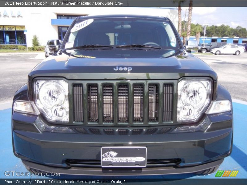 Natural Green Metallic / Dark Slate Gray 2011 Jeep Liberty Sport