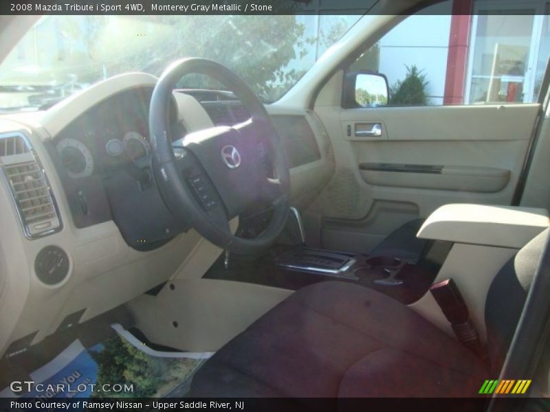 Monterey Gray Metallic / Stone 2008 Mazda Tribute i Sport 4WD