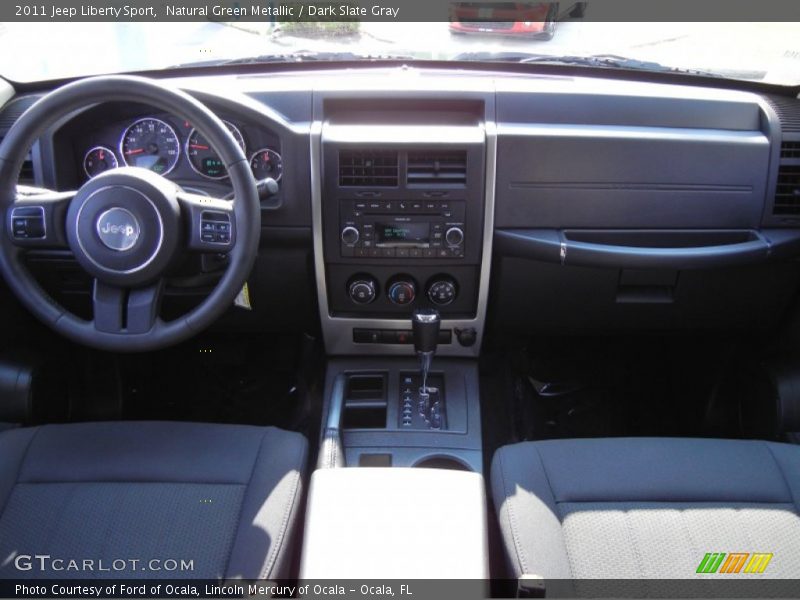 Natural Green Metallic / Dark Slate Gray 2011 Jeep Liberty Sport