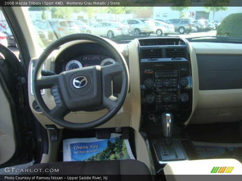 Monterey Gray Metallic / Stone 2008 Mazda Tribute i Sport 4WD