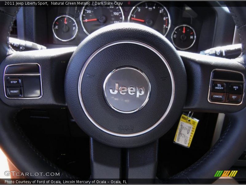 Natural Green Metallic / Dark Slate Gray 2011 Jeep Liberty Sport