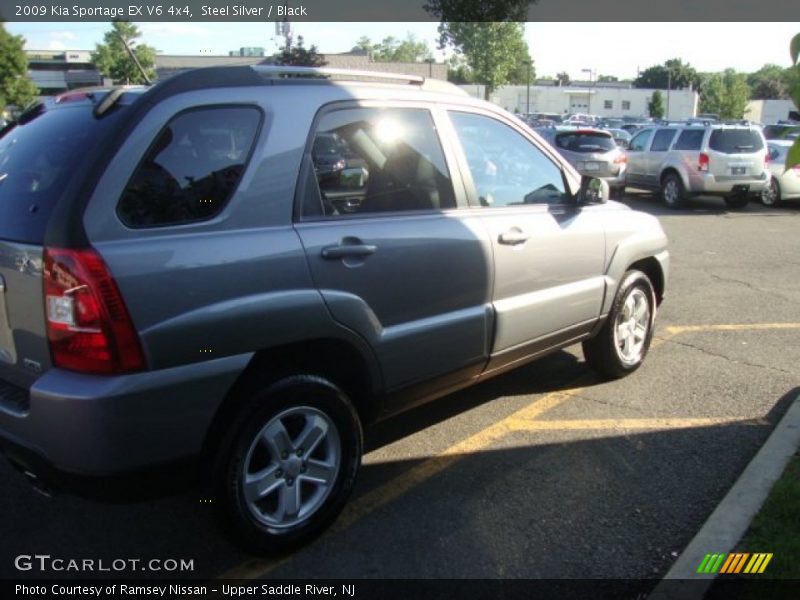Steel Silver / Black 2009 Kia Sportage EX V6 4x4