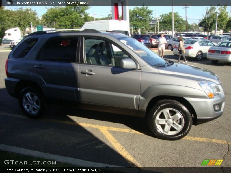 Steel Silver / Black 2009 Kia Sportage EX V6 4x4