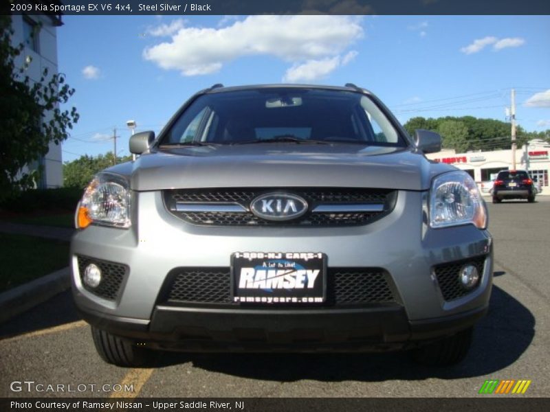 Steel Silver / Black 2009 Kia Sportage EX V6 4x4