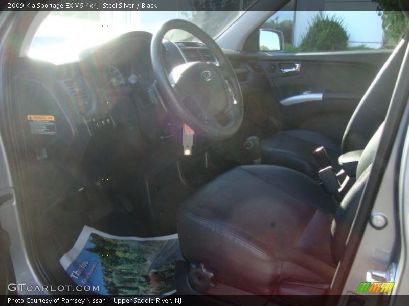 Steel Silver / Black 2009 Kia Sportage EX V6 4x4